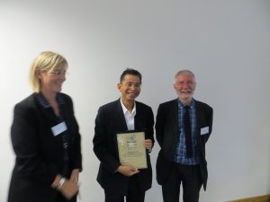Prof Ho Law receiving his ISCP Fellowship Award, 12th October, 2018